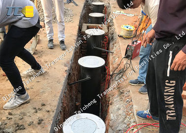 खरीदें आउटडोर वायवीय बोलार्ड पॉलिश स्टेनलेस स्टील रोड सुरक्षा उपकरण online manufacture